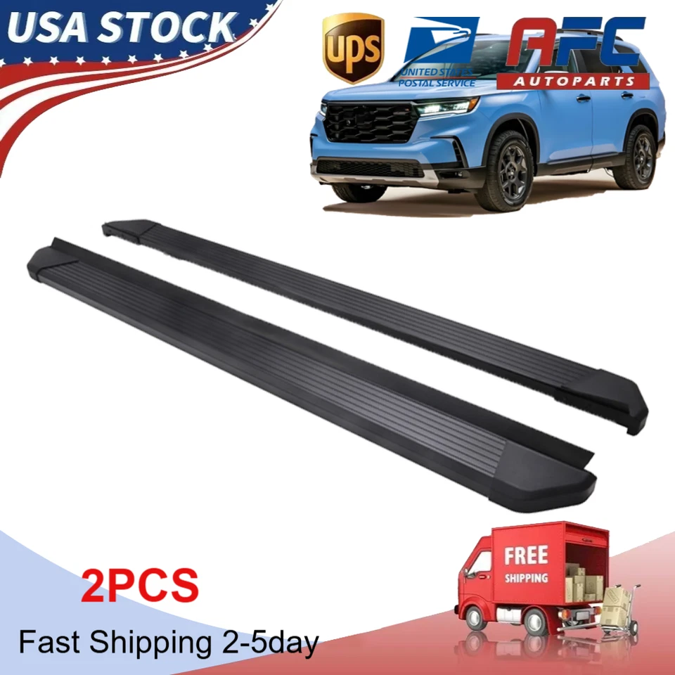 2 PIEZAS 600 libras peldaños laterales para estriberas Honda Pilot 2023-2025 pedales barras laterales Foto 1 de 4