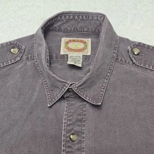 VINTAGE Banana Republic Mill Valley 80s Western Shirt Mens Long Sleeve Size M - Picture 1 of 14