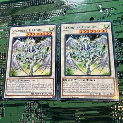 Stardust Dragon TOCH-EN050 Rare Toon Chaos Yugioh Card 2 - Image 1 of 4