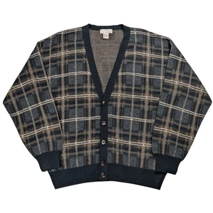 Vintage Murano Wollmischung Strickjacke Pullover Herren Medium* Oversized Opa Italy - Bild 1 von 8