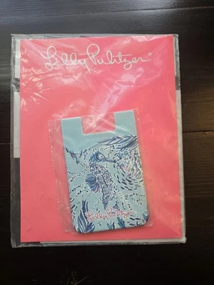 Lilly Pulitzer Blue Oasis Nuevo Niños en el muelle Caballito de mar Portatarjetas Teléfono Nuevo con Etiquetas Foto 1 de 2