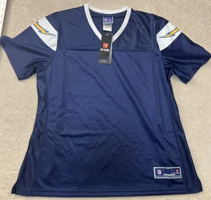 Camiseta deportiva azul oscuro en blanco Los Angeles L.A. Chargers NFL Pro Line grande para mujer - Imagen 1 de 8