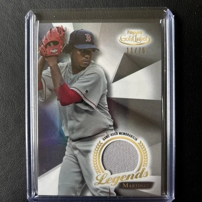 2018 Topps Gold Label Legends Relics/75 Pedro Martínez #LR-PM HOF Foto 1 de 2