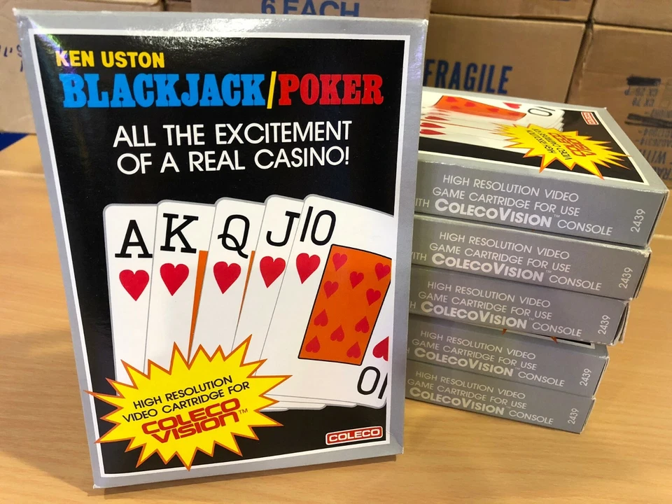 BLACKJACK  - COLECOVISION Video Game System NEW & SEALED !! (DENTED BOXES) - Image 1 of 4