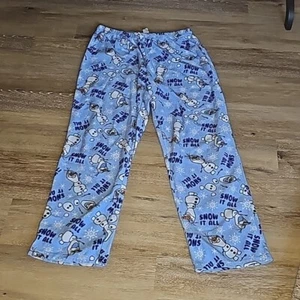 DISNEY Girl's Frozen 2 Snow It All Pajama Pants - Size Large - Picture 1 of 4