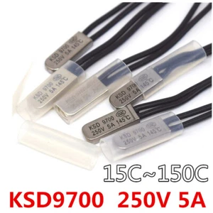1-10 Pcs Temperature Switch 5A 250V NO NC KSD9700 Centigrade 30-150°C Degree - Picture 1 of 8