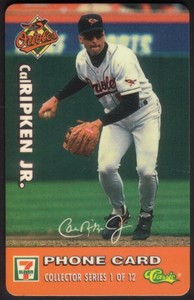 15m 7-Eleven Major League Baseball (1996): Set of 12 Diff (Packaged) Phone Card