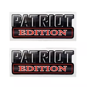 10pc PATRIOT EDITION Black Decals Stickers fits Chevy Ford Car Truck Universal - Picture 1 of 2