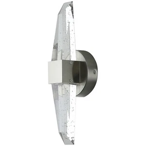 5" LED Crystal Two Light Wall Sconce 15W, 60W, 1000LM, 3000K, Brushed Nickel - Picture 1 of 1