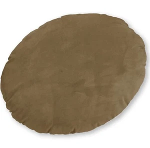 Mf13n Fossil Brown Microfiber Velvet Style Round Shape Cushion Cover Custom Size - Picture 1 of 5