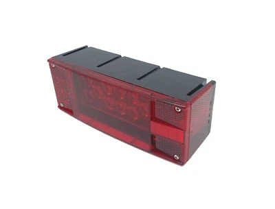 Luz trasera de remolque sumergible rectangular LED de 12 V de repuesto lado derecho del bordillo Foto 1 de 4