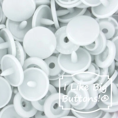 KAM Plastic Snaps: G61 Sweet/Pale Blue-Size 20/T5-No Sew Snap Buttons Sewing DIY - Image 1 of 4