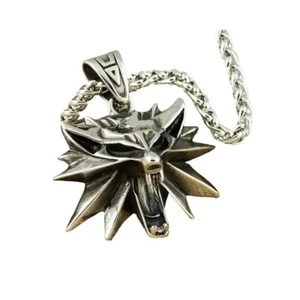 Necklace Geralt Wolf Medallion Cosplay Geralt Of Rivia - Picture 1 of 10