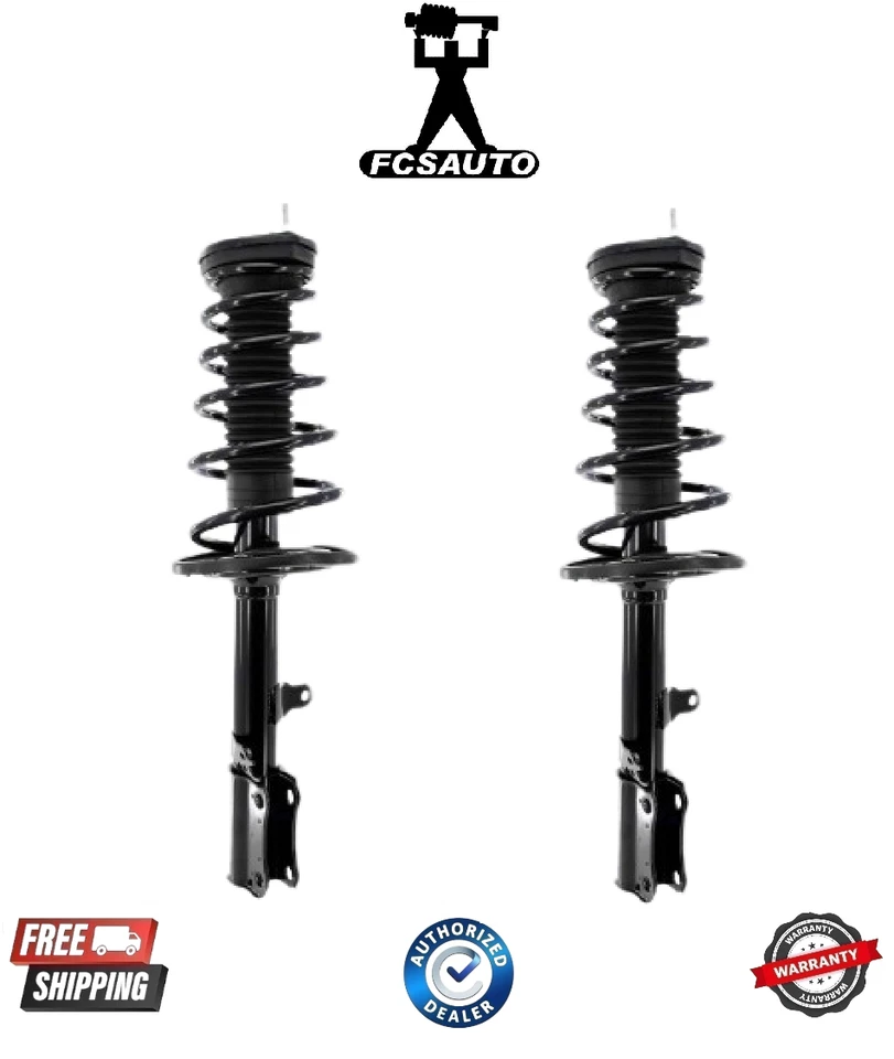 Conjunto de 2 muelles helicoidales y puntal de suspensión trasera FCS para Toyota Avalon 04-05 Foto 1 de 1