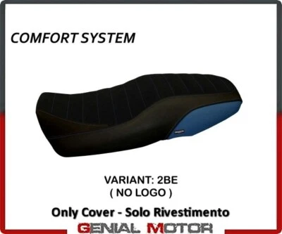 Seat saddle cover Portorico 5 Comfort Blue(BE)T.I.for YAMAHA XSR 900 2016>2020 - Image 1 of 2