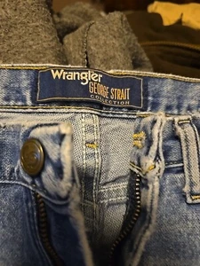 Wrangler 33 38 George Strait Collection Bootfoot Jeans D8stressed - Picture 1 of 8