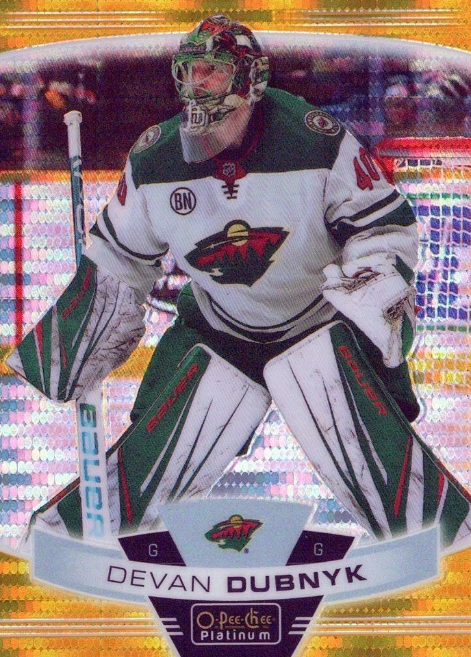 2019-20 O-Pee-Chee Platinum Seismic Gold #85 Devan Dubnyk Serial /50 - Image 1 of 1