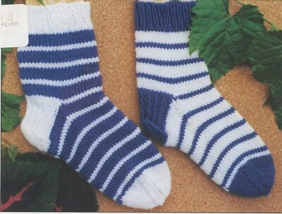 Cabin Fever Knitting Pattern #150 First Time Socks Adults 3 sizes - Pattern Only - Image 1 of 3