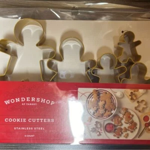 NWT Wondershop stainless steel gingerbread cookie cutter set - Picture 1 of 2