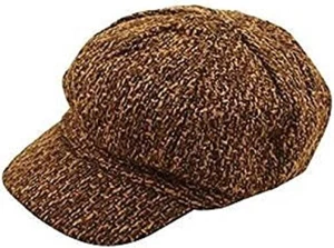 Adult Victorian Flat Cap in Classic Brown - Picture 1 of 2