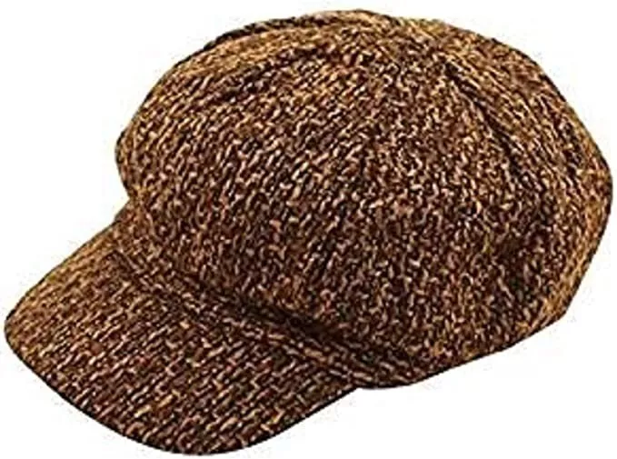 Adultos Marrón Gorra Plana Victoriano Elegante Vestido Eduardiano Trampista Sombrero Oliver Reino Unido Foto 1 de 2