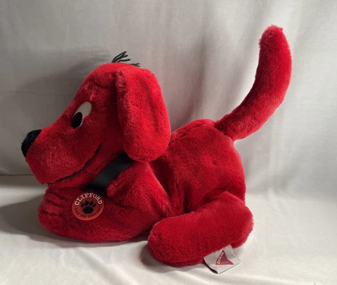 1991 Clifford the Big Red Dog 12” Plush Hand Puppet Stuffed Animal Toy by Dakin Cover