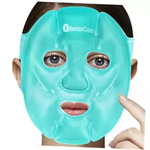 Cold Face Eye Mask Ice Pack Reduce Face Puff,Dark Circles,Gel Hot green 1 pack - Picture 1 of 7
