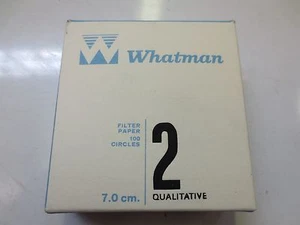 WHATMAN 1002-070 | 7,0 CM | 2 QUALITATIVE | FILTERPAPIERE | 100 KREISE - Bild 1 von 2