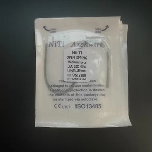 Resorte helicoidal abierto para tratamiento de ortodoncia dental aleación NiTi mediano 0,012*180 m 20 piezas - Imagen 1 de 5