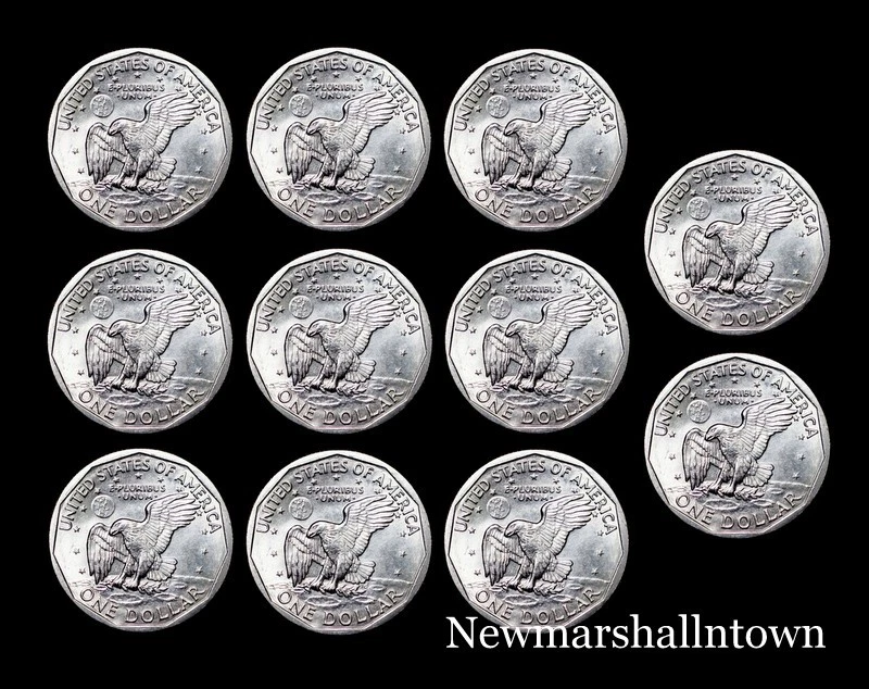 1979 1980 1981 1999 P+D+S Susan B Anthony Set ~  SBA Dollars BU Mint  Lot of 11 - Image 1 of 1