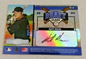 2004 Donruss Elite Extra Edition Draft Auto #DC-35 Matt Macri Grant Johnson /100 - Picture 1 of 2