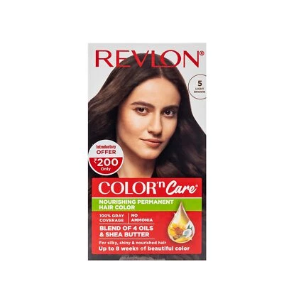Revlon Farbe N Pflege Haarfarbe Creme Medium Brown 5N, 173g - Bild 1 von 4