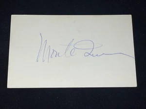 Monte Irvin Signed Vintage 3x5 Index Card JSA COA New York Giants Baseball HOF - Picture 1 of 2