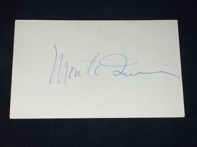 Monte Irvin Signed Vintage 3x5 Index Card JSA COA New York Giants Baseball HOF - Image 1 of 2