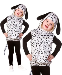 Child Dalmatian Costume Book Day Kids Fancy Dress Outfit Boys Girls School - Picture 1 of 3