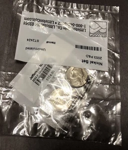 2003  P & D  Jefferson Nickel BU Uncirculated Set Littleton Sealed Packaging - Picture 1 of 3