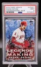 2018 TOPPS SHOHEI OHTANI ROOKIE CARD BLUE ANGELS-PSA 9🔥
