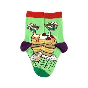 Yummy Pancake Breakfast Bee Honey Sock (Ages 3-7) from the Sock Panda - Picture 1 of 8