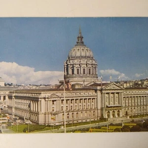California Postcard San Francisco City Hall Civic Center War Memorial - Picture 1 of 3