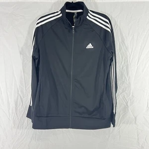 Adidas BLACK Women's 3-Stripe Tricot Track Jacket, US X-Large - Picture 1 of 9