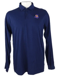 Los Angeles Lakers NBA Adidas Men's Long Sleeve Big & Tall Polo - Picture 1 of 9