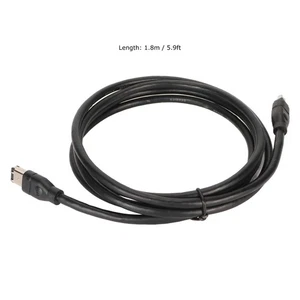 Firewire DV Cable 6 Pin To 4 Pin Plug And Play IEEE1394 Firewire Cable For J NEW - Zdjęcie 1 z 12