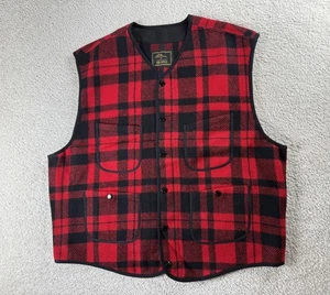 LL Bean Todd Snyder Vest Mens XXL 2XL Wool Buffalo Plaid Outdoors Workwear - Picture 1 of 10