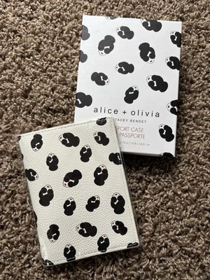 NEW Alice + Olivia Stacey Bendet Passport Case Holder Girl Sunglasses Messy Bun - Image 1 of 4