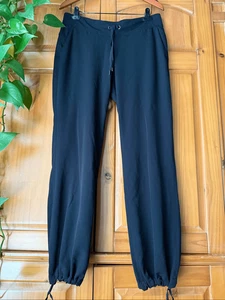 Athleta Women’s Black Drawstring Ankle Pants  Size 12 - Picture 1 of 11