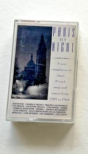 Paris By Night French Music Cassette Tape 1929–1964 EMI Vintage Compilation - Picture 1 of 4