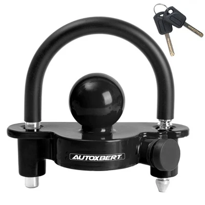 Anhängerschloss Anhänger-Diebstahlschutz Kupplungsschloss Anhängerkupplung 50mm - Bild 1 von 4