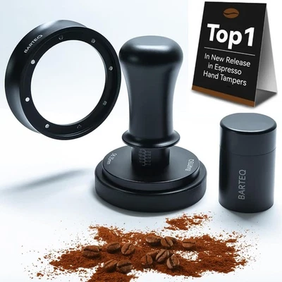 58.35mm Espresso Tamper – Calibrated Dual Spring Coffee Tamper with WDT Tool ... - Image 1 of 4
