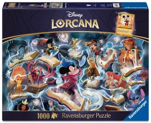 RAVENSBURGER 1000 PC PUZZLE DISNEY LORCANA GLIMMERS OF THE REALM: STEEL PRE ORD. - Picture 1 of 4