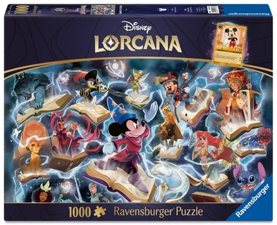 RAVENSBURGER 1000 PC PUZZLE DISNEY LORCANA GLIMMERS OF THE REALM: STEEL PRE ORD. - Image 1 of 4